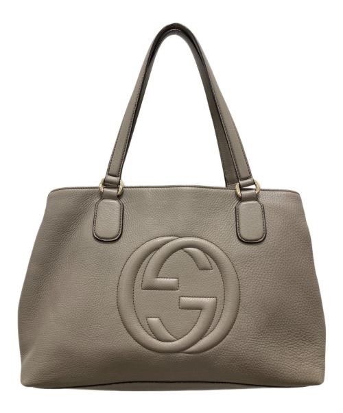 GUCCI（グッチ）GUCCI (グッチ) ソーホー ワーキングトート ベージュの古着・服飾アイテム