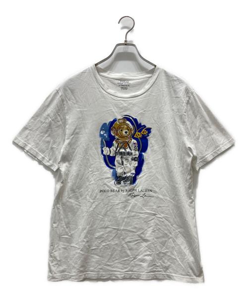 POLO RALPH LAUREN（ポロ・ラルフローレン）POLO RALPH LAUREN (ポロ・ラルフローレン) ポロベアプリントTシャツ ホワイト サイズ:170の古着・服飾アイテム