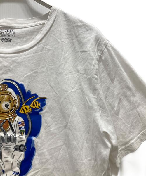 POLO RALPH LAUREN（ポロ・ラルフローレン）POLO RALPH LAUREN (ポロ・ラルフローレン) ポロベアプリントTシャツ ホワイト サイズ:170の古着・服飾アイテム