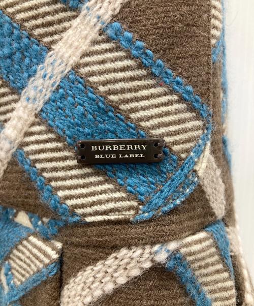 BURBERRY BLUE LABEL（バーバリーロンドンブルーレーベル）BURBERRY BLUE LABEL (バーバリーロンドンブルーレーベル) ウールツイードワンピース ブラウン サイズ:38の古着・服飾アイテム