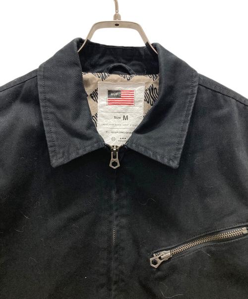 HUF（ハフ）HUF (ハフ) ジップジャケット ブラック サイズ:Mの古着・服飾アイテム