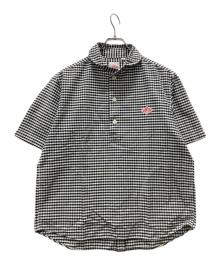DANTON（ダントン）の古着「半袖プルオーバーワークシャツ」｜グレー