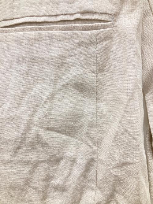 Audrey and John Wad（オードリーアンドジョンワッド）Audrey and John Wad (オードリーアンドジョンワッド) ノーカラージャケット ベージュ サイズ:S 未使用品の古着・服飾アイテム