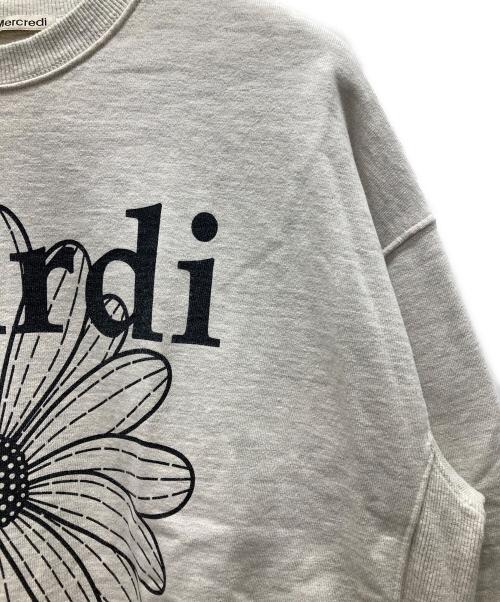 Mardi Mercredi（マルディメクルディ）Mardi Mercredi (マルディメクルディ) クルーネックスウェット グレー サイズ:表記無しの古着・服飾アイテム