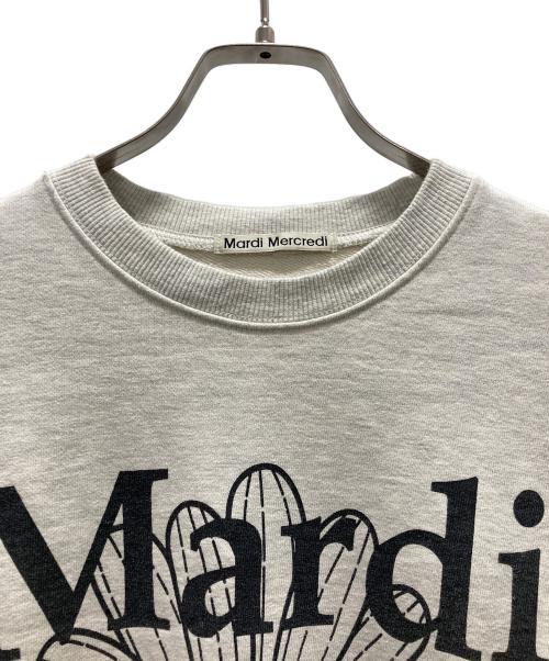 Mardi Mercredi（マルディメクルディ）Mardi Mercredi (マルディメクルディ) クルーネックスウェット グレー サイズ:表記無しの古着・服飾アイテム