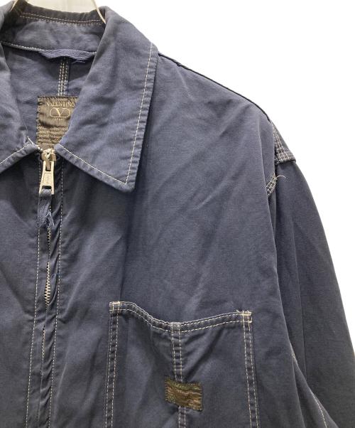 VALENTINO（ヴァレンティノ）VALENTINO (ヴァレンティノ) イタリア製ワークジャケット ネイビー サイズ:Lの古着・服飾アイテム