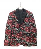 ZARAザラ）の古着「ジャガードテーラードジャケット」｜ブラック