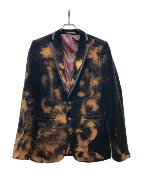 ZARA（ザラ）ZARA (ザラ) ブリーチ加工ベロアジャケット ブラック サイズ:175/92Aの古着・服飾アイテム
