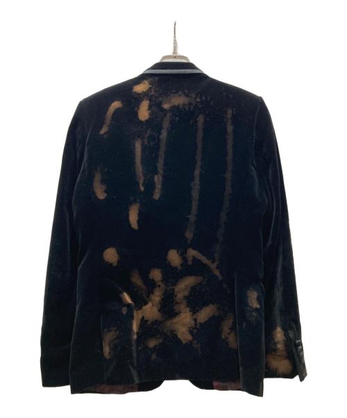 ZARA（ザラ）ZARA (ザラ) ブリーチ加工ベロアジャケット ブラック サイズ:175/92Aの古着・服飾アイテム