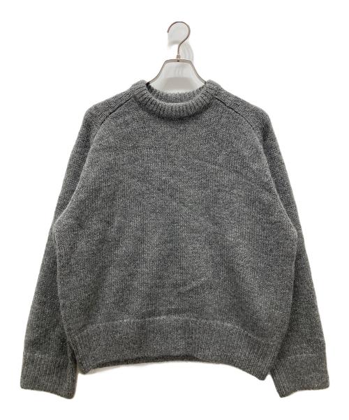 BEAUTY&YOUTH（ビューティーアンドユース）BEAUTY&YOUTH (ビューティーアンドユース) モヘヤブレンドラメニットプルオーバー グレー サイズ:FREE 未使用品の古着・服飾アイテム