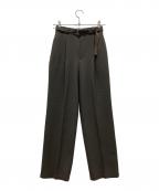 UNITED TOKYOユナイテッドトーキョー）の古着「タックストレートセンタープレスパンツ」｜ブラウン