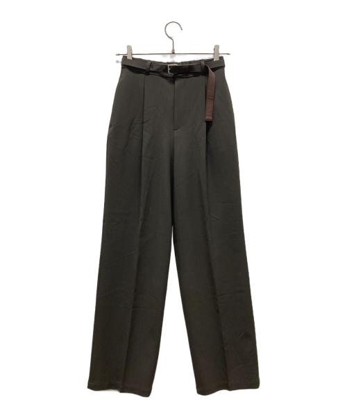 UNITED TOKYO（ユナイテッドトーキョー）UNITED TOKYO (ユナイテッドトーキョー) タックストレートセンタープレスパンツ ブラウン サイズ:1の古着・服飾アイテム