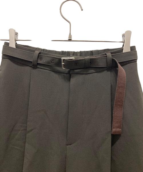 UNITED TOKYO（ユナイテッドトーキョー）UNITED TOKYO (ユナイテッドトーキョー) タックストレートセンタープレスパンツ ブラウン サイズ:1の古着・服飾アイテム