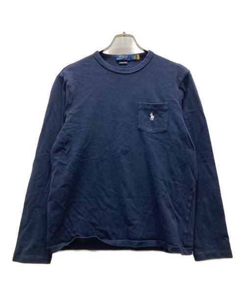 POLO RALPH LAUREN（ポロ・ラルフローレン）POLO RALPH LAUREN (ポロ・ラルフローレン) ポケットカットソー ネイビー サイズ:Mの古着・服飾アイテム