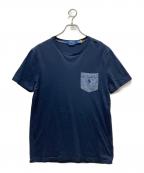 POLO RALPH LAURENポロ・ラルフローレン）の古着「ポケットTシャツ」｜ネイビー