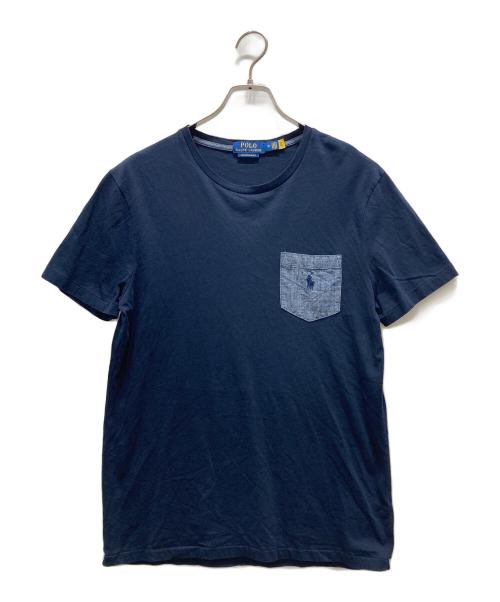 POLO RALPH LAUREN（ポロ・ラルフローレン）POLO RALPH LAUREN (ポロ・ラルフローレン) ポケットTシャツ ネイビー サイズ:Mの古着・服飾アイテム