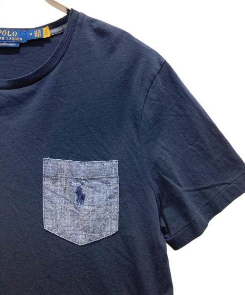 POLO RALPH LAUREN（ポロ・ラルフローレン）POLO RALPH LAUREN (ポロ・ラルフローレン) ポケットTシャツ ネイビー サイズ:Mの古着・服飾アイテム
