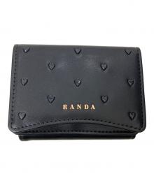 RANDA（ランダ）の古着「ハートスタッズデザインウォレット」｜ブラック