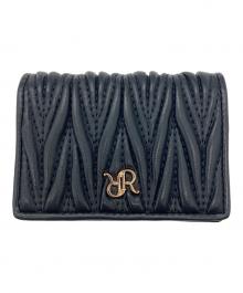 RANDA（ランダ）の古着「キルティングデザインカードケース」｜ブラック