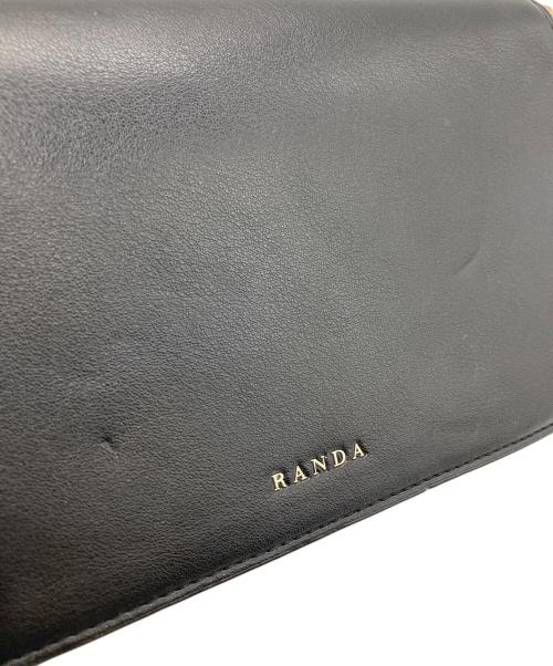 RANDA（ランダ）RANDA (ランダ) モノグラムビジューマルチWAYレクタングルバッグ ブラックの古着・服飾アイテム