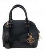 RANDAランダ）の古着「ラウンド2WAYショルダーバッグ」｜ブラック