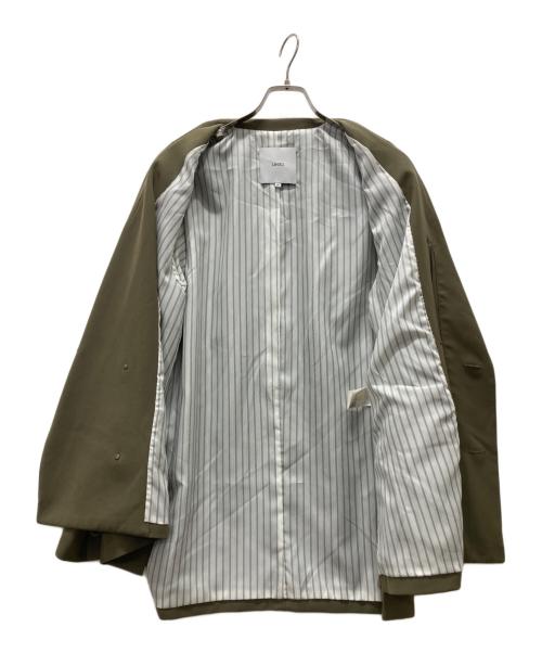 UN3D.（アンスリード）UN3D. (アンスリード) クロスデザイン ジャケット オリーブ サイズ:38の古着・服飾アイテム