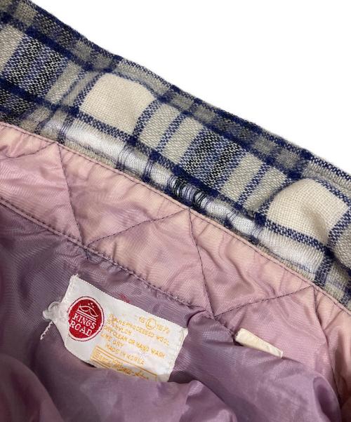 Sears（シアーズ）Sears (シアーズ) KINGS ROAD (キングスロード) 70’s チェックネルシャツ ネイビー サイズ:Lの古着・服飾アイテム