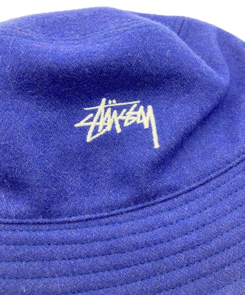 stussy（ステューシー）stussy (ステューシー) バケットハット ブルー サイズ:Ｌの古着・服飾アイテム
