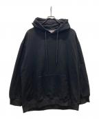 uaboniユアボニ）の古着「バックプリントパーカー」｜ブラック