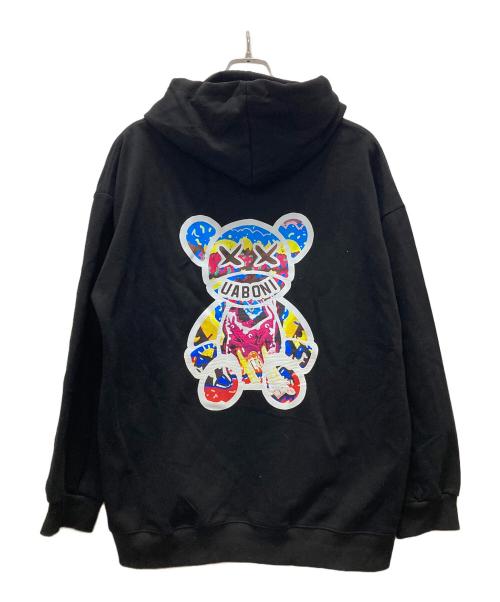 uaboni（ユアボニ）uaboni (ユアボニ) バックプリントパーカー ブラック サイズ:52の古着・服飾アイテム