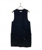 ADOREアドーア）の古着「スリーブレスコート/ロングジレ」｜ブラック