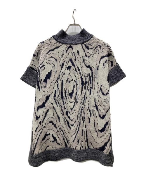 BAUM UND PFERDGARTEN（バウムウンドヘルガーデン）BAUM UND PFERDGARTEN (バウムウンドヘルガーデン) 総柄ニットベスト グレー サイズ:Mの古着・服飾アイテム