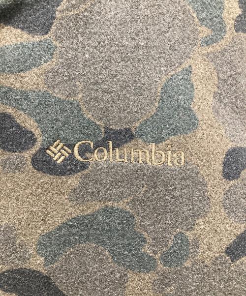 Columbia（コロンビア）Columbia (コロンビア) レザー袖ブルゾン グリーン サイズ:Lの古着・服飾アイテム