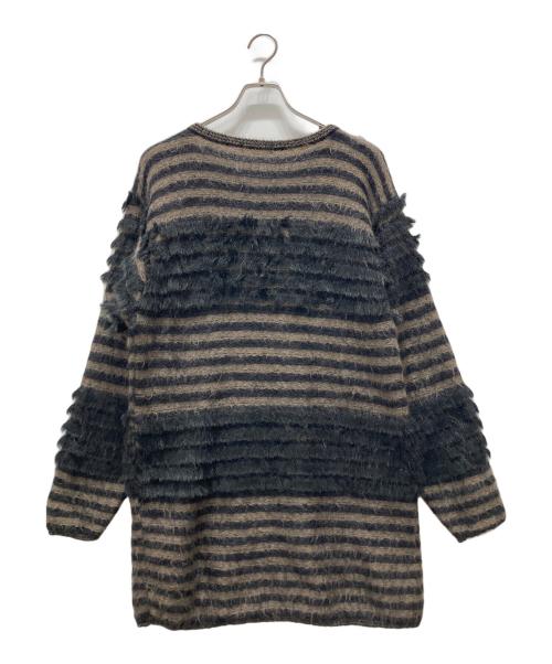 ISSEY MIYAKE（イッセイミヤケ）ISSEY MIYAKE (イッセイミヤケ) 筆タグ 80sニットワンピース ブラック サイズ:Mの古着・服飾アイテム