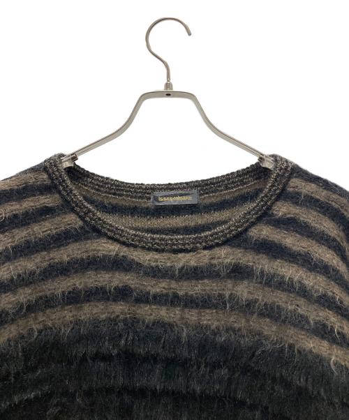ISSEY MIYAKE（イッセイミヤケ）ISSEY MIYAKE (イッセイミヤケ) 筆タグ 80sニットワンピース ブラック サイズ:Mの古着・服飾アイテム