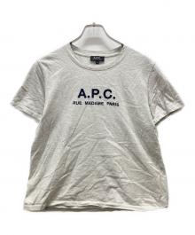 A.P.C.（アーペーセー）の古着「ロゴTシャツ」｜グレー