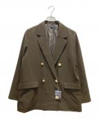 Gready Brilliantグレディ ブリリアン）の古着「金釦ダブルジャケット」｜ブラウン