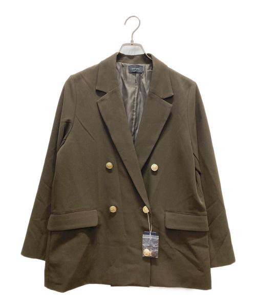Gready Brilliant（グレディ ブリリアン）Gready Brilliant (グレディ ブリリアン) 金釦ダブルジャケット ブラウン サイズ:38 未使用品の古着・服飾アイテム