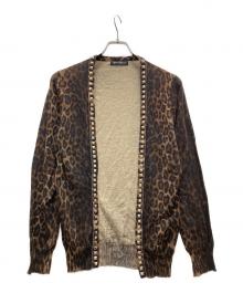 Hysteric Glamour（ヒステリックグラマー）の古着「スタッズレオパードカーディガン」｜ブラウン