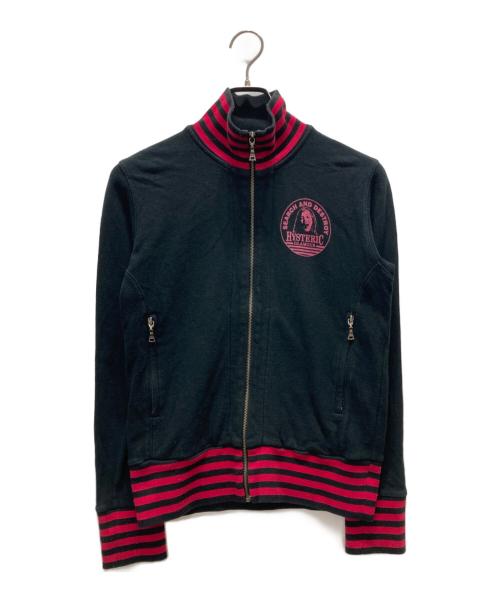 Hysteric Glamour（ヒステリックグラマー）Hysteric Glamour (ヒステリックグラマー) ヒスガールプリントトラックジャケット ブラック サイズ:FREEの古着・服飾アイテム
