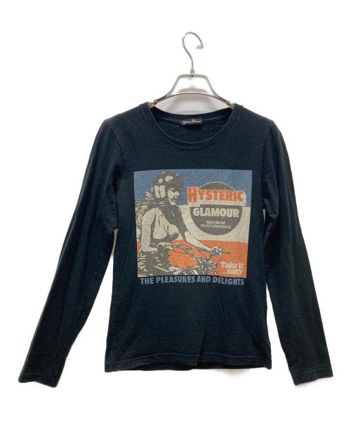 Hysteric Glamour（ヒステリックグラマー）Hysteric Glamour (ヒステリックグラマー) ガールプリントカットソー ブラック サイズ:Fの古着・服飾アイテム