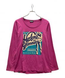 Hysteric Glamour（ヒステリックグラマー）の古着「ガールプリントカットソー」｜ピンク