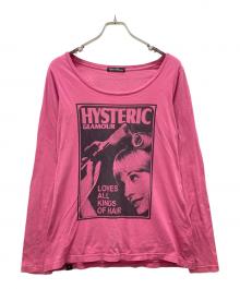 Hysteric Glamour（ヒステリックグラマー）の古着「ガールプリントカットソー」｜ピンク