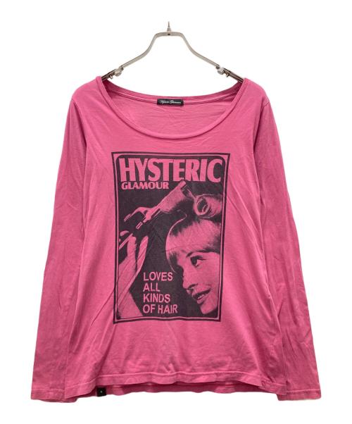 Hysteric Glamour（ヒステリックグラマー）Hysteric Glamour (ヒステリックグラマー) ガールプリントカットソー ピンク サイズ:Fの古着・服飾アイテム