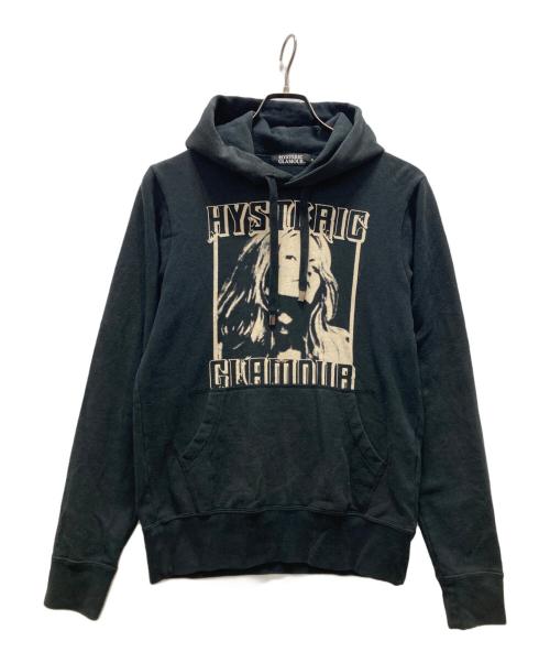 Hysteric Glamour（ヒステリックグラマー）Hysteric Glamour (ヒステリックグラマー) ガールプリントパーカー ブラック サイズ:Sの古着・服飾アイテム