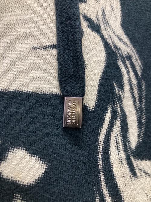 Hysteric Glamour（ヒステリックグラマー）Hysteric Glamour (ヒステリックグラマー) ガールプリントパーカー ブラック サイズ:Sの古着・服飾アイテム