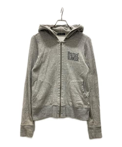 Hysteric Glamour（ヒステリックグラマー）Hysteric Glamour (ヒステリックグラマー) ガールバックプリントパーカー グレー サイズ:FREEの古着・服飾アイテム