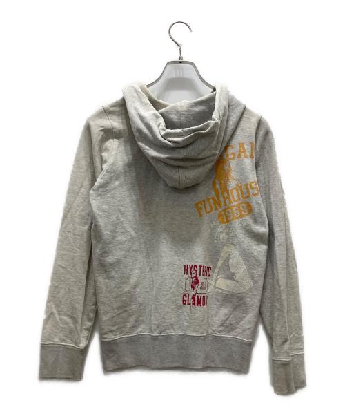 Hysteric Glamour（ヒステリックグラマー）Hysteric Glamour (ヒステリックグラマー) ジップパーカー グレー サイズ:FREEの古着・服飾アイテム