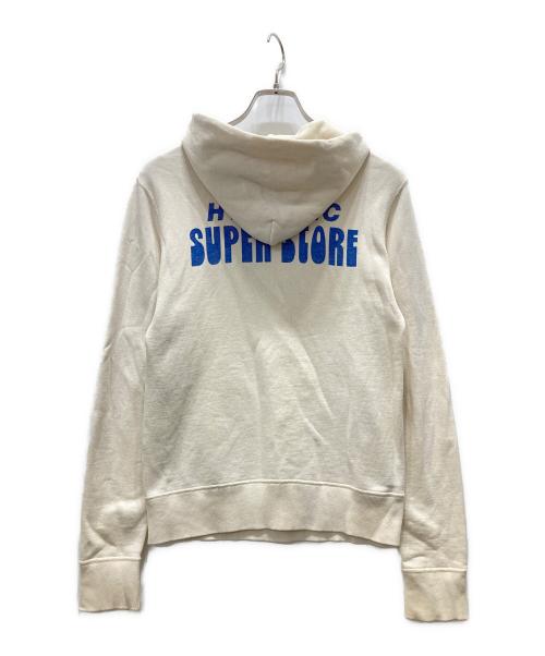 Hysteric Glamour（ヒステリックグラマー）Hysteric Glamour (ヒステリックグラマー) Hタグ 両面プリントパーカー ホワイト サイズ:FREEの古着・服飾アイテム