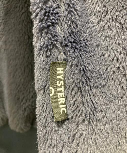 Hysteric Glamour（ヒステリックグラマー）Hysteric Glamour (ヒステリックグラマー) 袖ロゴ刺繍ボアスウェット ネイビー サイズ:Mの古着・服飾アイテム